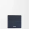 Open cardholder in textured classic calfskin Deep Navy Open cardholder in textured classic calfskin Deep Navy