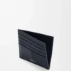 Open cardholder in textured classic calfskin Deep Navy Open cardholder in textured classic calfskin Deep Navy