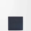 Open cardholder in textured classic calfskin Deep Navy Open cardholder in textured classic calfskin Deep Navy