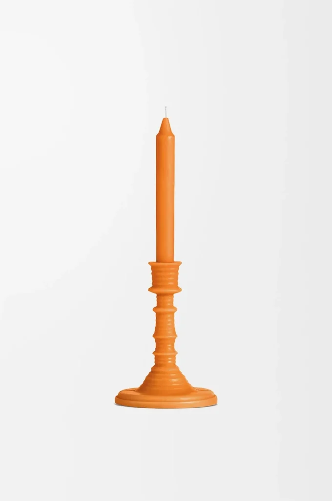 Orange Blossom wax candleholder Bright Mandarin