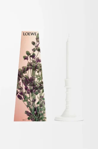 Oregano wax candleholder White