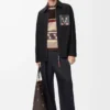 Overshirt in cotton Black/Orange Overshirt in cotton Black/Orange
