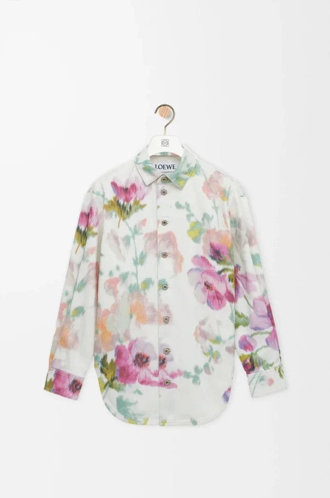 Overshirt in denim White/Pink