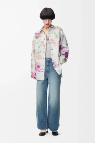 Overshirt in denim White/Pink