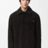 Overshirt in shearling Dark Brown/Dark Brown Overshirt in shearling Dark Brown/Dark Brown