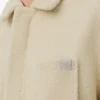 Overshirt in shearling Light Grey