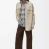 Overshirt in suede lambskin White Overshirt in suede lambskin White