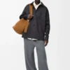 Overshirt in wool and cashmere Charcoal Melange