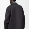 Overshirt in wool and cashmere Charcoal Melange