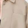 Overshirt in wool and cashmere Light Beige Melange Overshirt in wool and cashmere Light Beige Melange