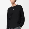 Oversized fit long sleeve T-shirt in cotton Black Oversized fit long sleeve T-shirt in cotton Black