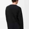 Oversized fit long sleeve T-shirt in cotton Black Oversized fit long sleeve T-shirt in cotton Black