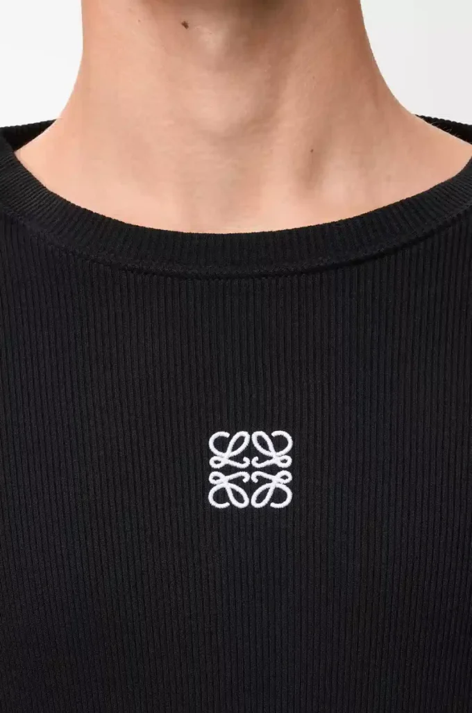 Oversized fit long sleeve T-shirt in cotton Black Oversized fit long sleeve T-shirt in cotton Black