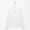 Oversized fit long sleeve T-shirt in cotton White Oversized fit long sleeve T-shirt in cotton White