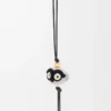 Owl charm in felt and calfskin Light Grey/Black Owl charm in felt and calfskin Light Grey/Black