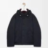 Padded jacket in technical cotton Navy Blue
