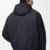 Padded jacket in technical cotton Navy Blue