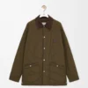 Padded overshirt in technical shell Khaki Green Padded overshirt in technical shell Khaki Green