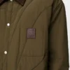 Padded overshirt in technical shell Khaki Green Padded overshirt in technical shell Khaki Green