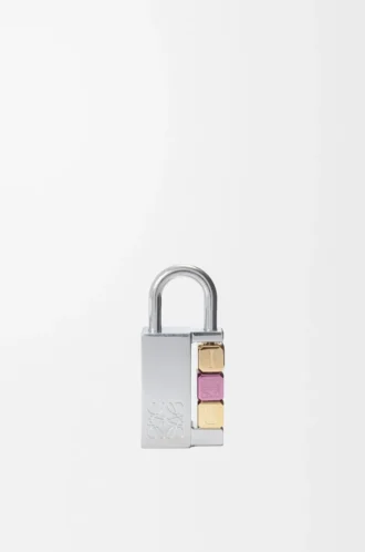 Padlock charm in brass Palladium Padlock charm in brass Palladium