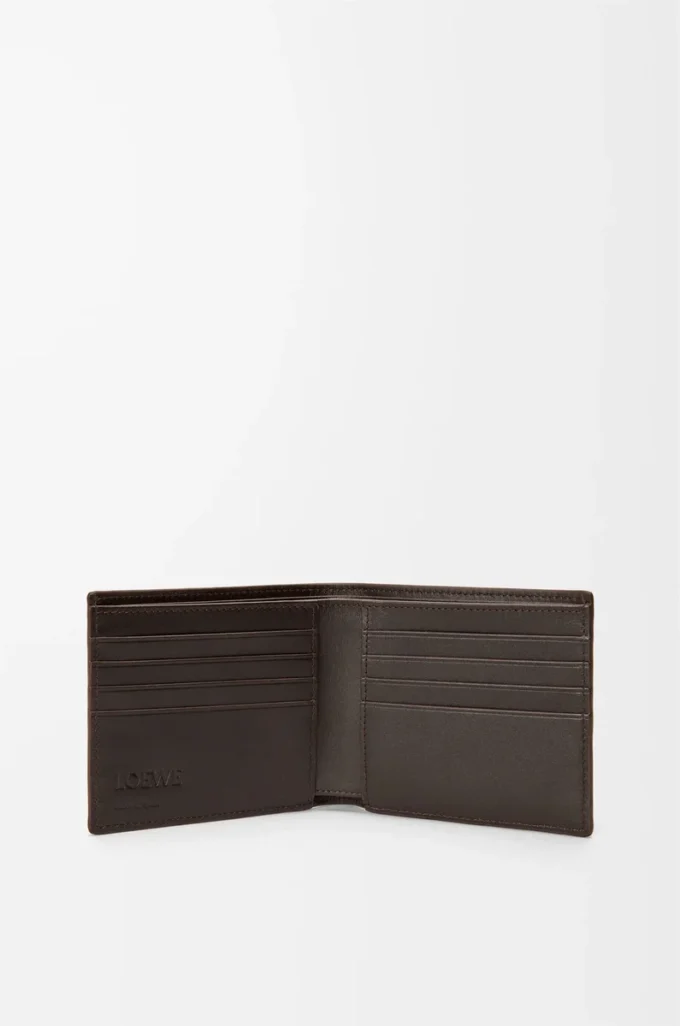 Panta bifold wallet in shiny calfskin Vintage Brown Panta bifold wallet in shiny calfskin Vintage Brown