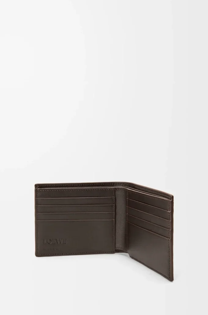 Panta bifold wallet in shiny calfskin Vintage Brown Panta bifold wallet in shiny calfskin Vintage Brown