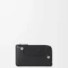 Panta coin cardholder in shiny calfskin Black