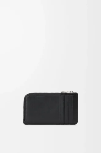 Panta coin cardholder in shiny calfskin Black