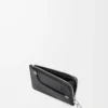 Panta coin cardholder in shiny calfskin Black