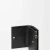 Panta compact wallet in shiny calfskin Black Panta compact wallet in shiny calfskin Black
