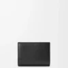 Panta compact wallet in shiny calfskin Black Panta compact wallet in shiny calfskin Black