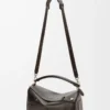 Panta large Puzzle bag in shiny calfskin Vintage Brown
