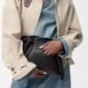 Panta medium Flamenco clutch in shiny calfskin Black Panta medium Flamenco clutch in shiny calfskin Black