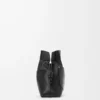 Panta medium Flamenco clutch in shiny calfskin Black Panta medium Flamenco clutch in shiny calfskin Black