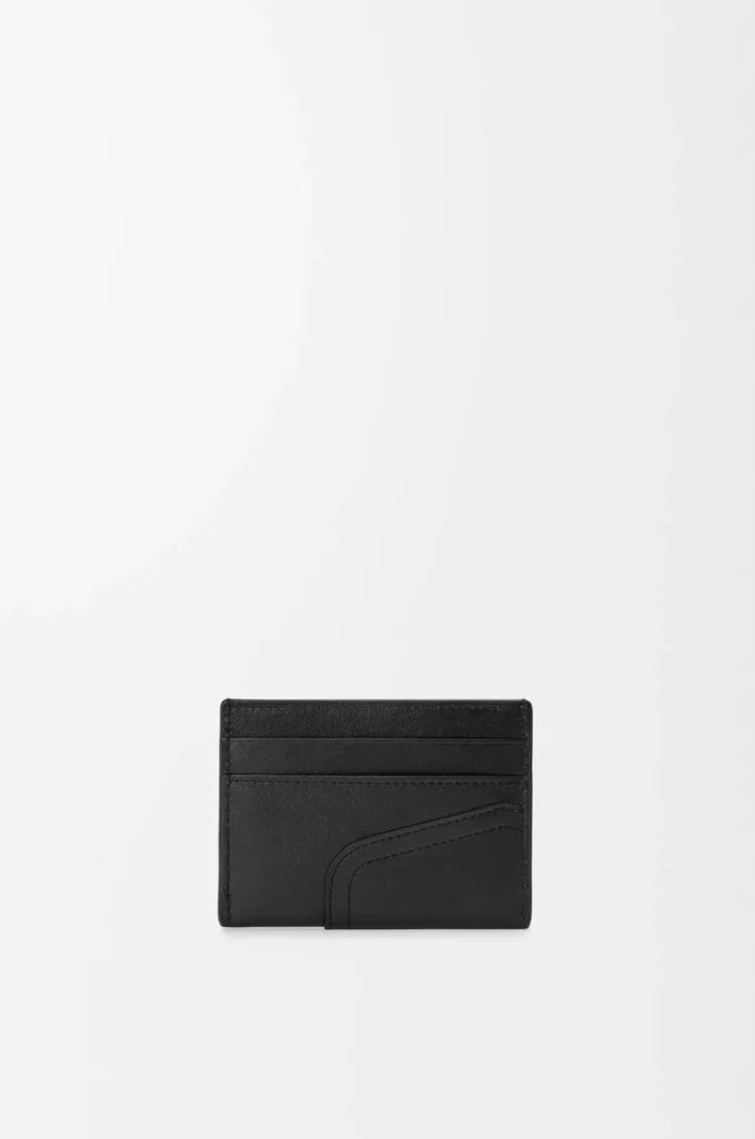 Panta plain cardholder in shiny calfskin Black Panta plain cardholder in shiny calfskin Black