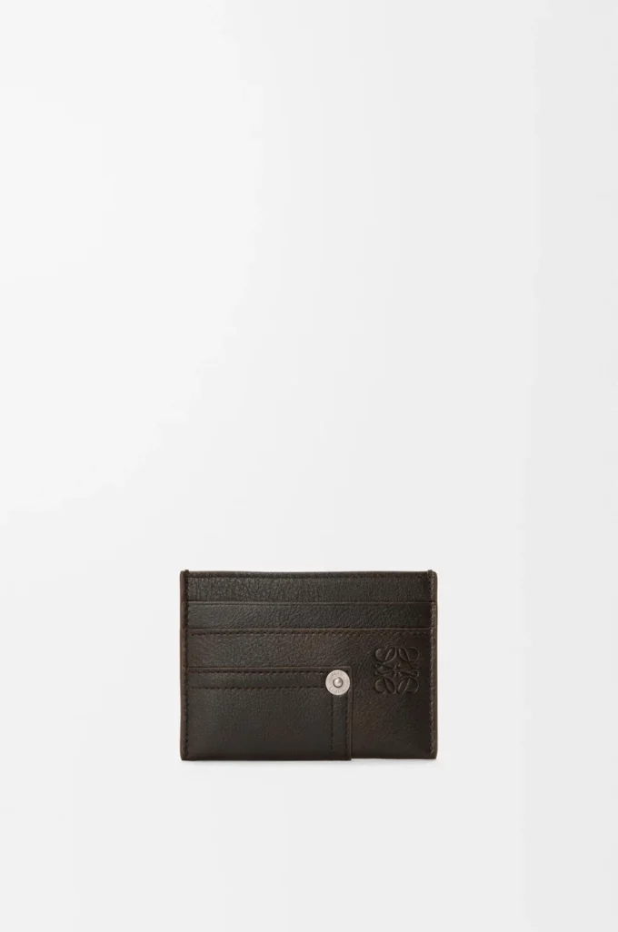 Panta plain cardholder in shiny calfskin Vintage Brown Panta plain cardholder in shiny calfskin Vintage Brown