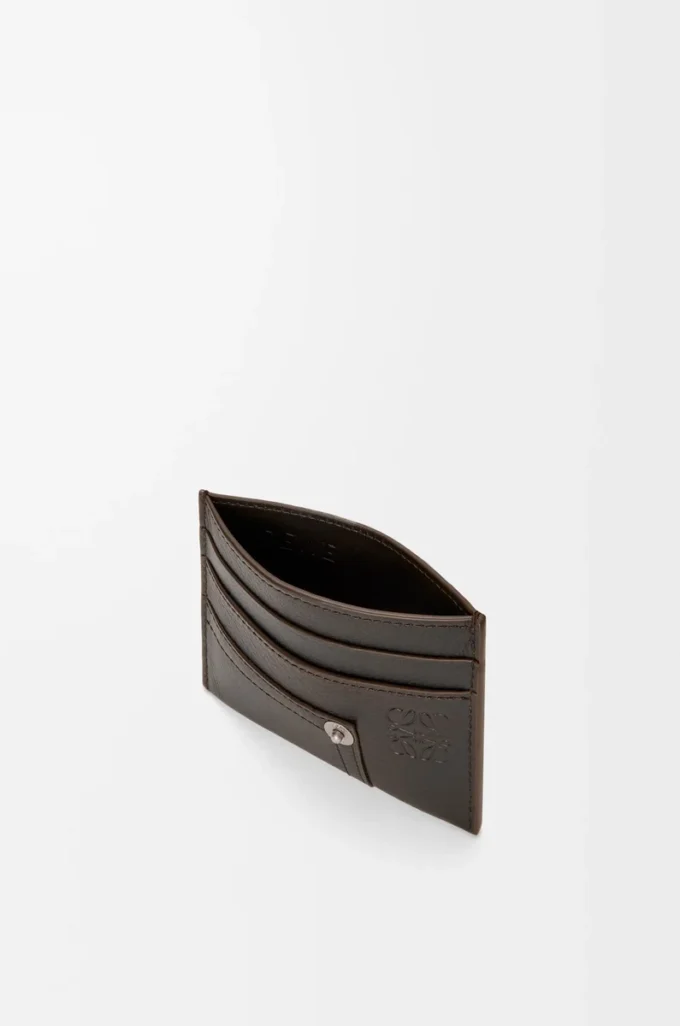 Panta plain cardholder in shiny calfskin Vintage Brown Panta plain cardholder in shiny calfskin Vintage Brown