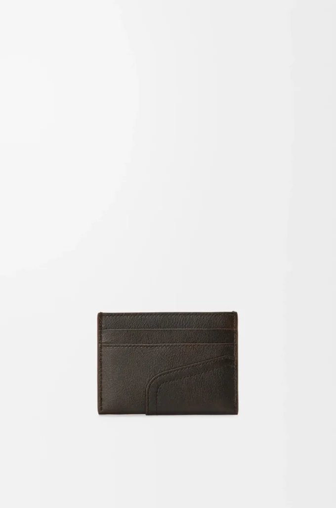 Panta plain cardholder in shiny calfskin Vintage Brown Panta plain cardholder in shiny calfskin Vintage Brown