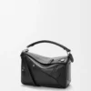 Panta small Puzzle bag in shiny calfskin Black Panta small Puzzle bag in shiny calfskin Black