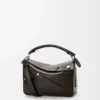 Panta small Puzzle bag in shiny calfskin Vintage Brown Panta small Puzzle bag in shiny calfskin Vintage Brown