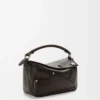 Panta small Puzzle bag in shiny calfskin Vintage Brown Panta small Puzzle bag in shiny calfskin Vintage Brown