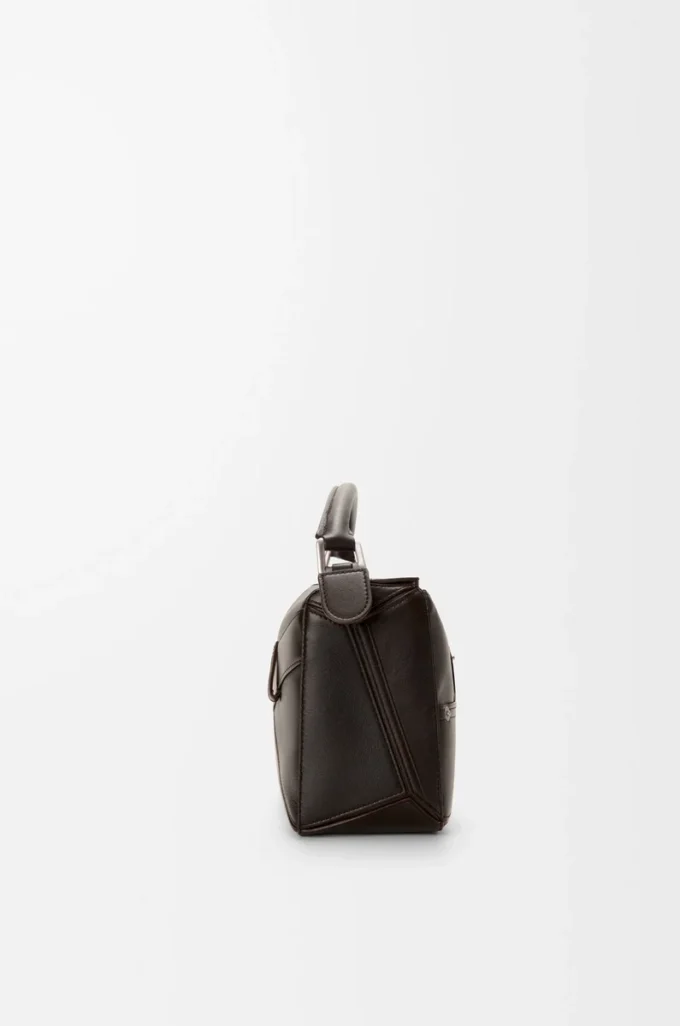 Panta small Puzzle bag in shiny calfskin Vintage Brown Panta small Puzzle bag in shiny calfskin Vintage Brown