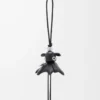 Pantaroo charm in lambskin Black Pantaroo charm in lambskin Black