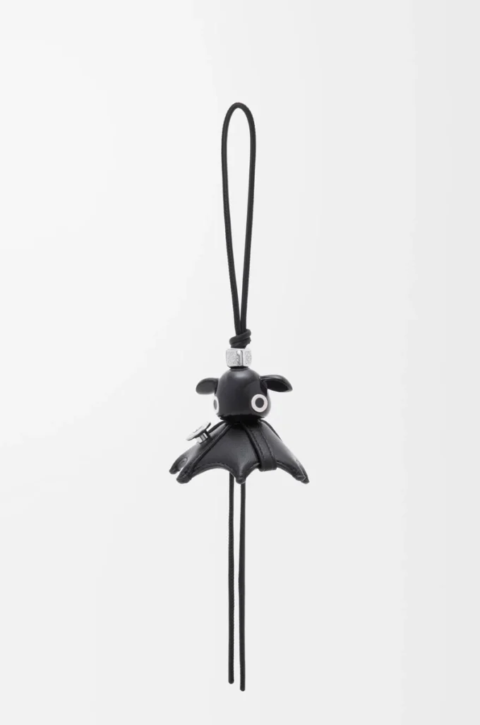 Pantaroo charm in lambskin Black Pantaroo charm in lambskin Black