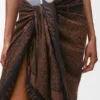 Pareo in cotton Black/Brown Pareo in cotton Black/Brown