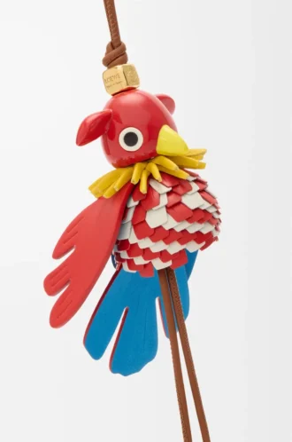 Parrot Puzz charm Tan/Red
