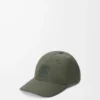 Patch cap in canvas Khaki Green Patch cap in canvas Khaki Green