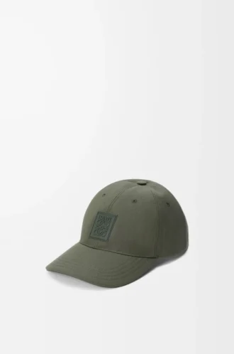 Patch cap in canvas Khaki Green
