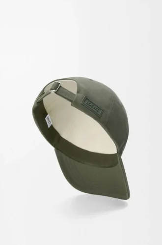 Patch cap in canvas Khaki Green