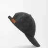 Patch cap in wool Grey